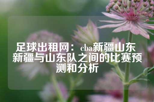 足球出租网：cba新疆山东 新疆与山东队之间的比赛预测和分析-第1张图片-皇冠信用盘出租